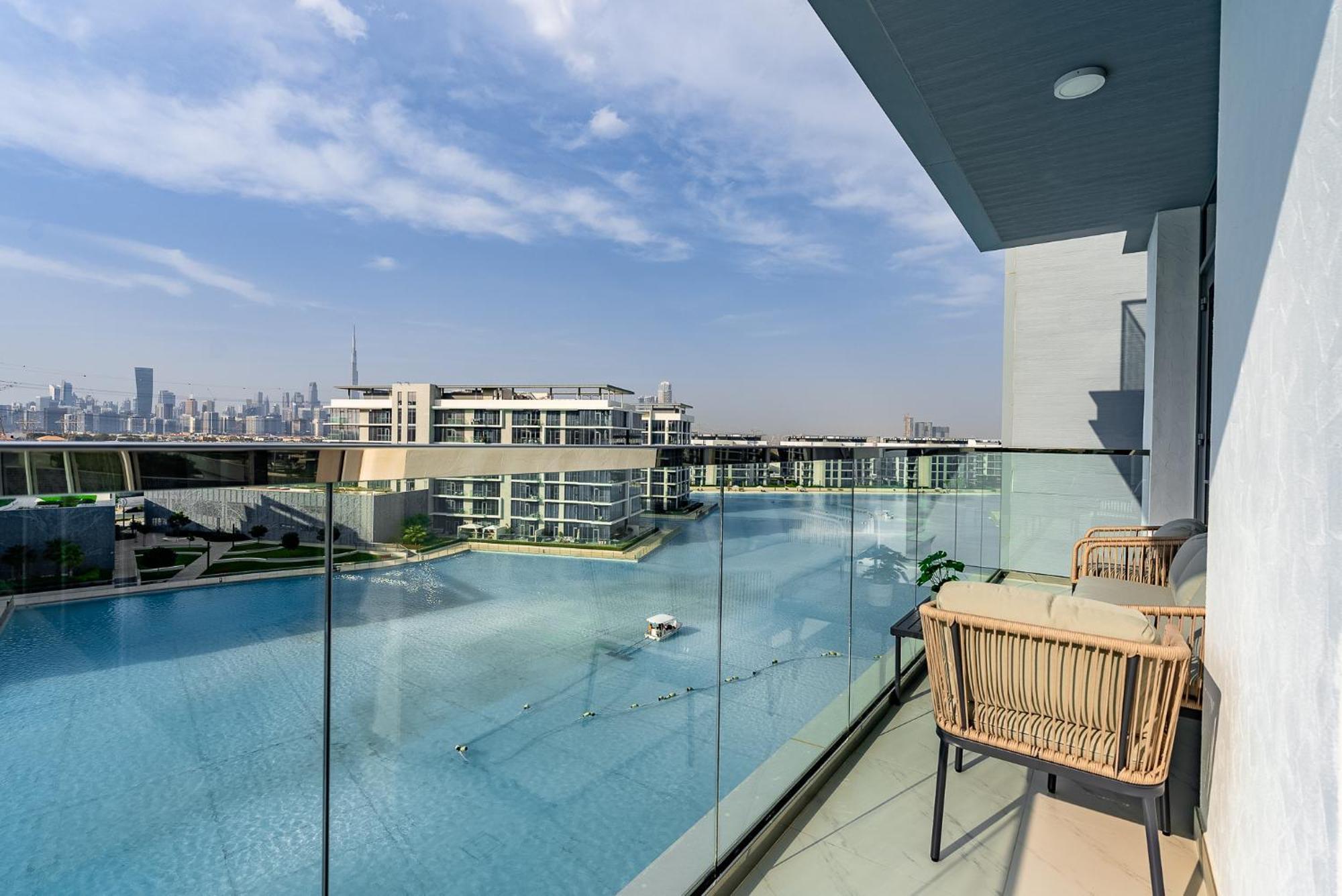 3Bdr With Maid Room I District One I Lagoons View Dubai Ngoại thất bức ảnh